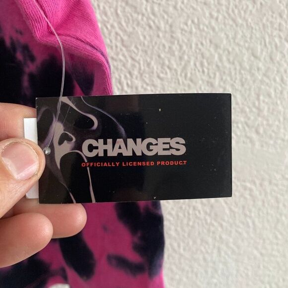 Scream Ghost Face Ghostface Crop Tank Top Tie-Dye Size Large NWT Changes - Picture 3 of 4